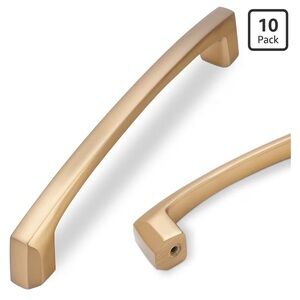 10 Pack 5 Inch(128mm) Champagne Bronze Cabinet Handles Champagne Kitchen Cabi...